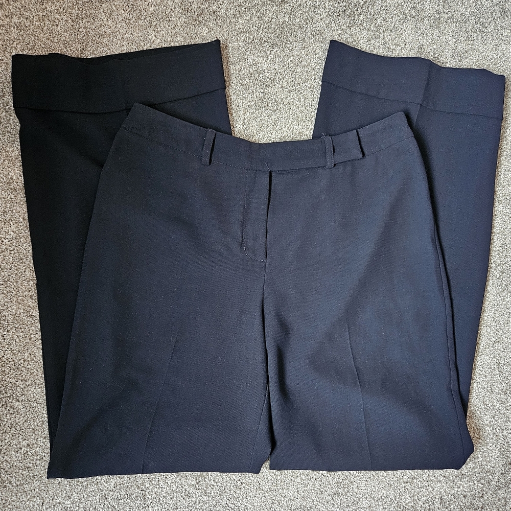 Les Ailes de la Mode midnight blue wide crepe pants Size 8